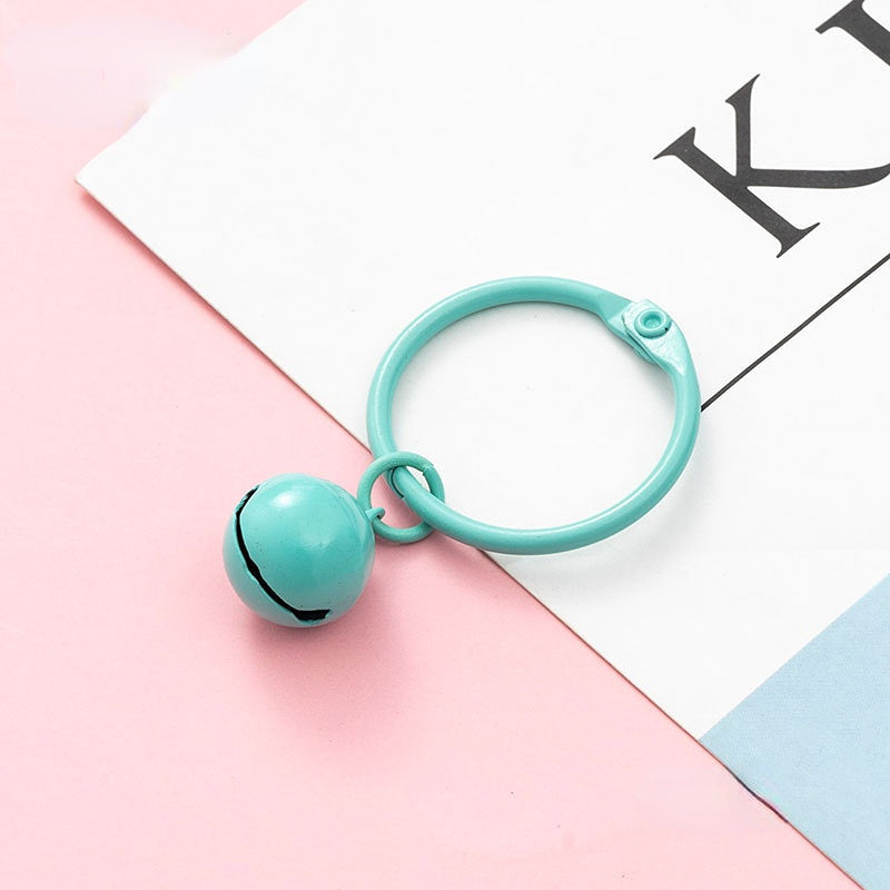 Venta al por mayor Campana colorida del llavero de DIY del hierro